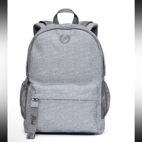 PINK Victoria's Secret Handbags - Victorias Secret PINK Classic Backpack Bookbag Tote In Grey